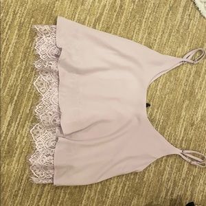 lavender womens going out top/ flowy tank